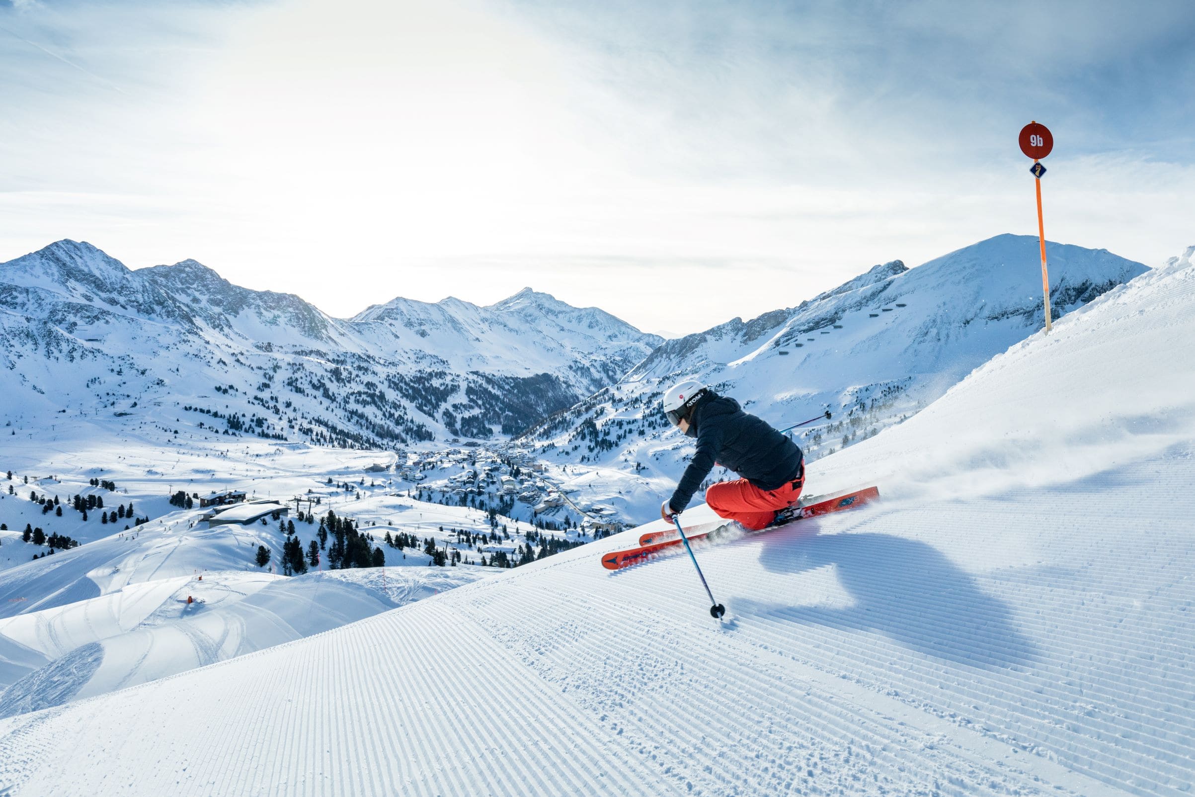 Skifahrer in Obertauern, Österreich © Tourismusverband Obertauern